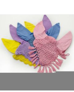 Crochet Ear Net with Tassels