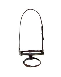 Walsh Leather Covered Rope Caveson with Flash Noseband