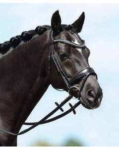 Passierblu Spirit Snaffle Padded Bridle W/ Flash & Crystal Browband