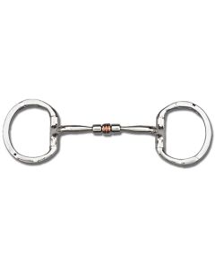 Toklat Myler Eggbutt with Hooks Comfort Snaffle With Copper Roller MB03