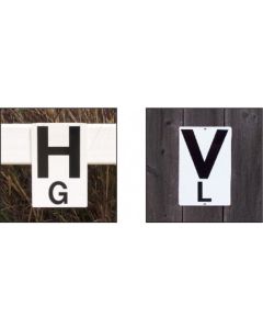 Burlingham Sports Dressage Rail Letters - Set of 12