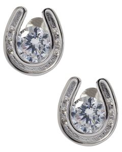 Kelly Herd Sterling Silver Horseshoe Stud Earrings