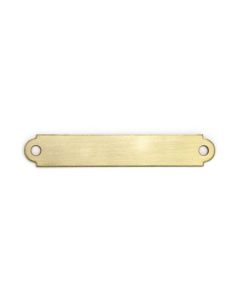 Fancy Brass Belt Plate 1/2" x 3"