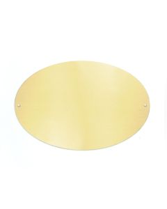 Oval Brass Trunk Plate (6" x 9")