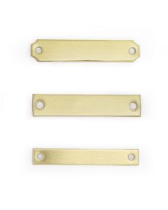 Thick Saddle Plate Brass