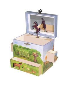 Enchantmints Horse Ranch Jewlery Music Box - 4 Drawers