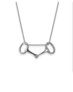 Loriece Sterling Silver Snaffle Bit Pendant Necklace