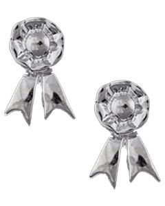 Loriece Ribbon Rosette Earrings