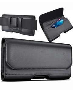 Belt Cell Phone Holder Case W/ Clip, Pouch & ID Slot (Fits Multiple Phone Types)