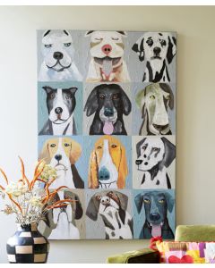 12 Emotional Dogs Acrylic Painting