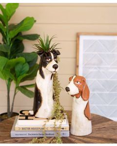 Kalalou Ceramic Dog Planters - Set of 2