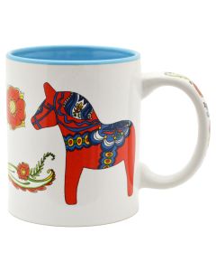 Dala Ceramic Horse Design Coffee Mug