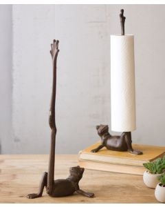 Cast Iron Frog Paper Towel Holder