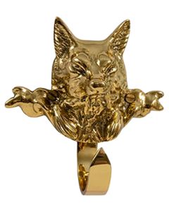 Brass Foxhead Hook