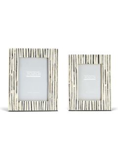 Grey Stripes Photo Frame (Multiple Sizes Available)