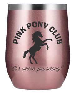 Equine & Design Wine Tumbler With Lid (12oz)