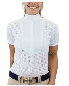 Kismet Ladies Eleonoire Airmax Short Sleeve Show Shirt With White Bib