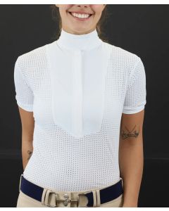 Kismet Ladies Elenoire Airmax Short Sleeve Show Shirt With White Bib