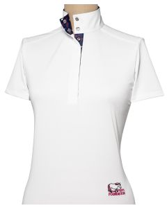 Essex Ladies Peeps Talent Yarn Short Sleeve Straight Collar Ice Fil Show Shirt