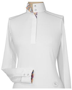 Danny & Ron's Essex Talent Yarn Ice Fill Show Shirt w/Piping & Straight Collar