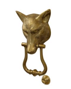 Smooth Fox Head Door Knocker