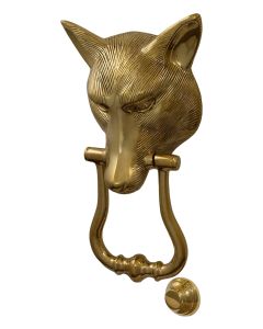 Detailed Fox Head Door Knocker