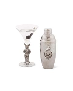 Vagabond House Hunting Dressed Fox Cocktail/Martini Glass