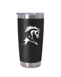 AWST Stainless Wine Tumbler With Slide Top Lila Design (20 oz)