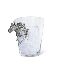 Vagabond House Horse Head Glass Ice Bucket