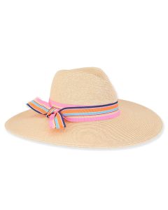 Sun N Sand Paper Straw Stella Ladies Safari Hat With 4.75 Inch Brim