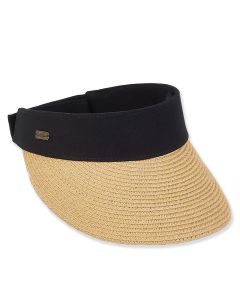 Paperbraid Visor Velcro Back 3.5" Brim