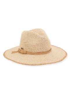 Sun N Sand Paper Crochet Safari Classic Hat With 3.75" Brim