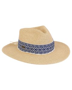 Two's Company Ladies Paper Straw Le Touquest Safari Hat With 3" Brim