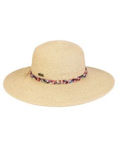 Two's Company Ladies Floppy Paperbraid Ecru Hat With 4" Brim