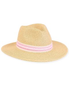 Sun N Sand Young Girl Paper Straw Luna Safari Hat