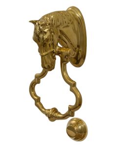 Brass Horsehead Door Knocker