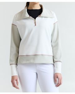 70 Degrees Ladies Half Zip Scuba Top
