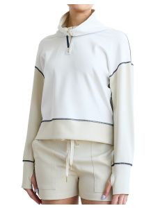 70 Degrees Ladies Half Zip Scuba Top