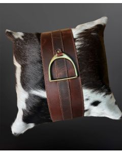Westrian Equestrian Cowhide Leather Pillow