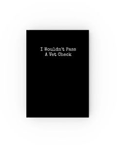 Unsustainable Apparel Bound Hardcover Journal With Cover Phrases