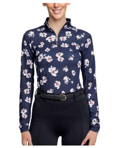 Kastel Denmark 1/4 Zip Ladies Long Sleeve Print Sun Shirt (No Trim) - 5