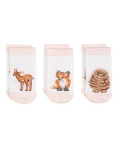 Wrendale Designs Little Wren Bamboo Baby Socks (Set of 3)