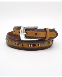 Brighton Seacliff Tapered Leather Belt