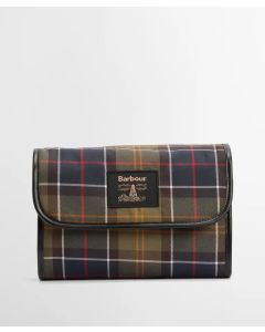 Barbour Tartan Hanging Washbag