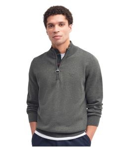 Barbour Mens Cotton Half-Zip Jumper Sweater