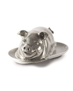 Vagabond House Happy Pig Butter Dish