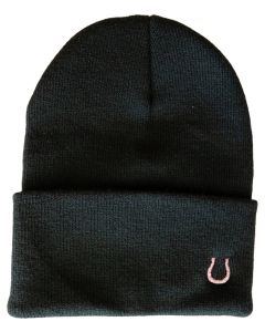 Bridle Up Pink Horseshoe Beanie