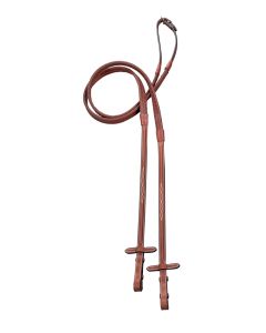Arc De Triomphe Fancy Stitched Raised Imperial Rubber Reins - Extra Long