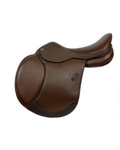 RHC Remy Saddle Double Leather Wool Flocked w/ Adjustable Gullet