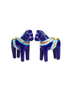 Blue Dala Horse Salt & Pepper Shaker